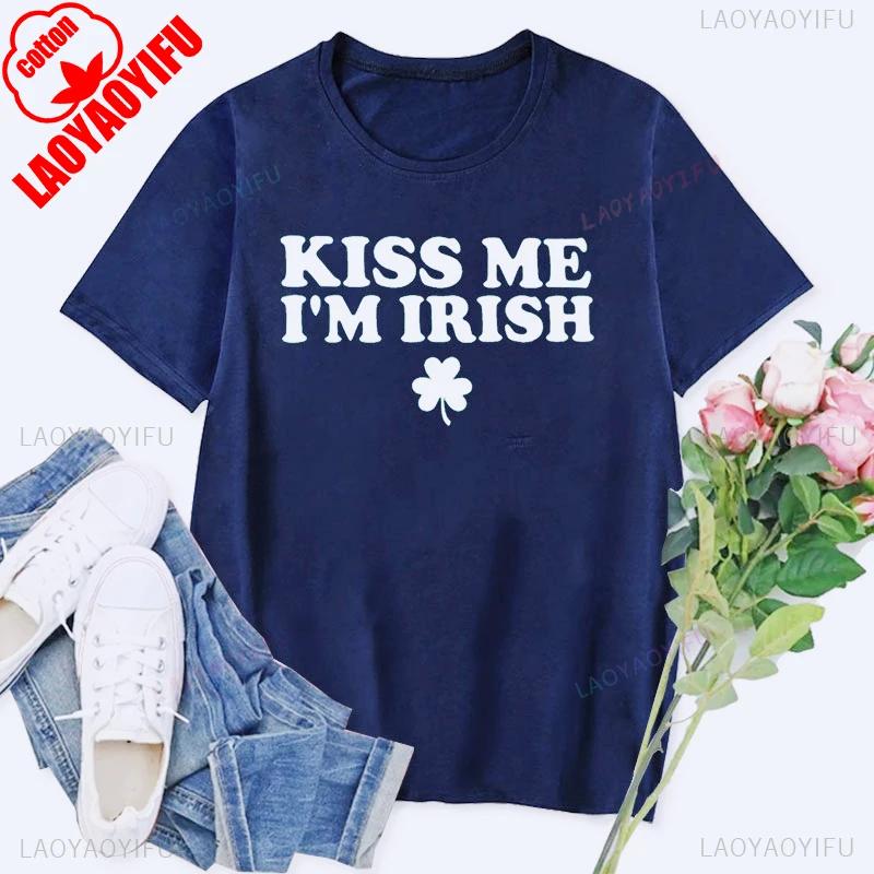Womens Tshirt St Patricks Day Graphic Tops Funny Short Sleeve Shamrock Shirts Cute St Pattys Printed Tee Unisex Cotton Camisetas