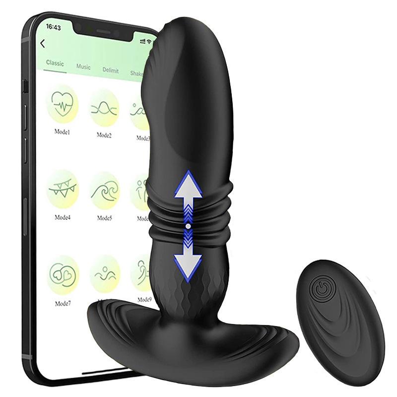 2nd Gen Electric Remote Prostate Massager for Men - Vibrating Anal Plug Adult Toy
