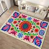 Colorful Floral Pattern Carpet with Bohemian Mandala Design,  Area Rug. Suitable for Use As an Anti-slip for Living Room Bedroom Sofas