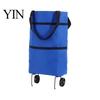 Sac de Courses Extensible à Roulettes Pliable avec Roulettes, Léger Portable Grande Capacité Chariot à Provisions Chariot, Trolley Imperméable en Tissu Oxford pour Et