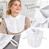 Women's Detachable Collar for Sweaters and Shirts, Versatile Fall Winter Stand Collar Accessory