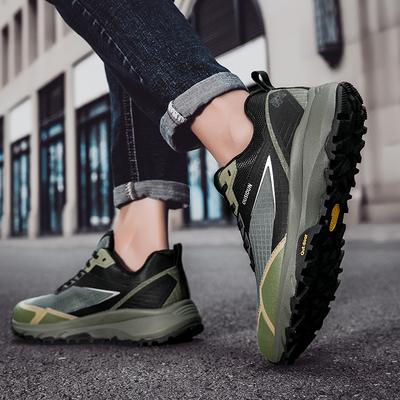 Outdoor Hiking Shoes Men's Autumn New Waterproof, Non-slip and Wear-resistant, Lightweight and Shock-absorbing Multi-terrain Sports Hiking Shoes