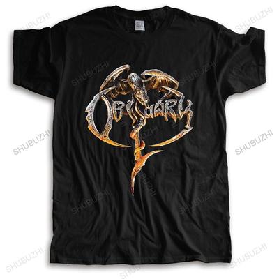 Cotton O-Neck Customised T-shirt OBITUARY Obituary T Shirt Cool Funny Tee-Shirt Unisex High Quality Fashion Tees
