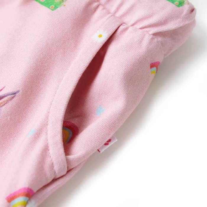 Short pour enfants avec cordon de serrage rose clair 92/104/116/128/140