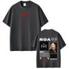 Rapper Roa Album Tour Grafik-T-Shirt Herren Damen Mode T-Shirts Sommer Oversize Kurzarm T-Shirts Streetwear