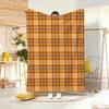 chubby PPlaid Throw Lightweight g Flannel Blanket Soft Skinfriendly for Summer Cooling