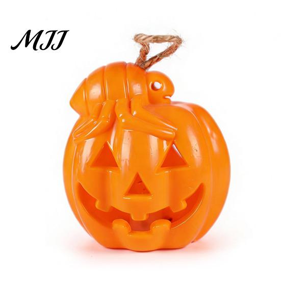 Decorative Halloween Atmosphere Light Night Light, Flameless Pumpkin LED Lamp, for Holiday Party Home Decor Safe Candle Alternative
