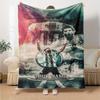 Football Messi Customize Text Blanket Lightweight Customizable Blanket Comfortable Versatile for Seaside Home Decor Livingroom Nap All-Season Use