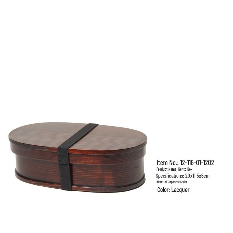 YFJY Japanese-Style Multi-Layer Wooden Bento Box for Students and Outdoor Picnics