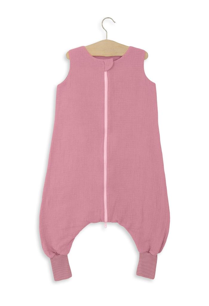 Muslin Sleeping Bag for Children with Legs L 9-24 Months Summer TOG 1.0 - Retro Pink