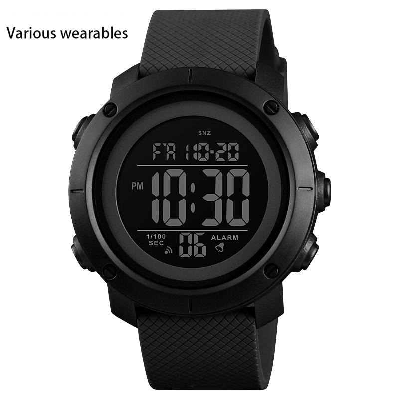 

Обратный отсчет Мужские студенческие электронные часы мужские многофункциональные спортивные часы с двойным дисплеем