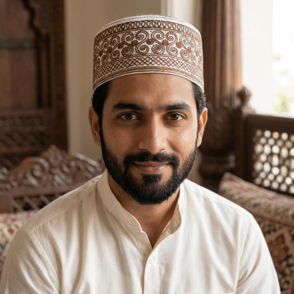 Traditional Muslim Hat Round Embroidery Jewish Hat Cultural Accessory Worshipping Hat  Leisure Wear