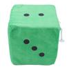 Plush Dice Toys Comfortable Stuffed Cubic Dice Toys Pillow for Home Sofa Decoration OrnamentGreen