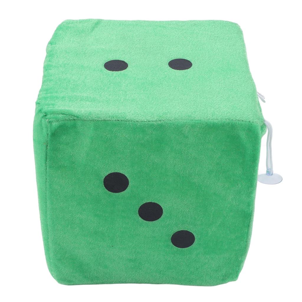 Plush Dice Toys Comfortable Stuffed Cubic Dice Toys Pillow for Home Sofa Decoration OrnamentGreen