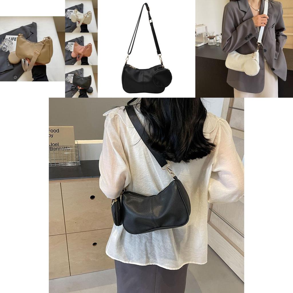 Stylish 2024 Minimalist Women's Shoulder Bag With Synthetic Leather Lining