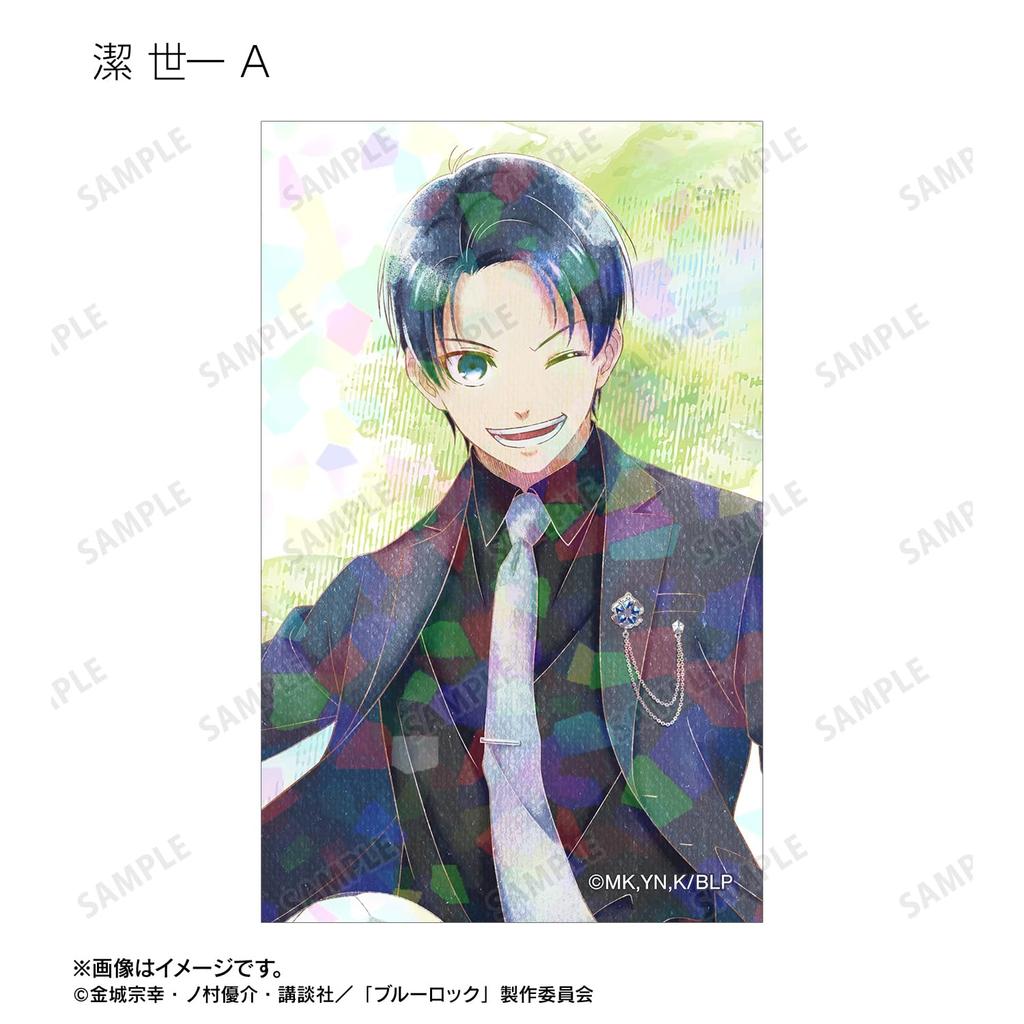 TV anime Original Suit Model Ani Art aqua label Trading Hologram Illustration Cards Box of 18 "Blue Lock" Ver.