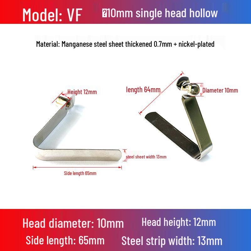 V-Shaped Spring Clip Buckle for Telescopic Tube and Tent Stroller Positioning