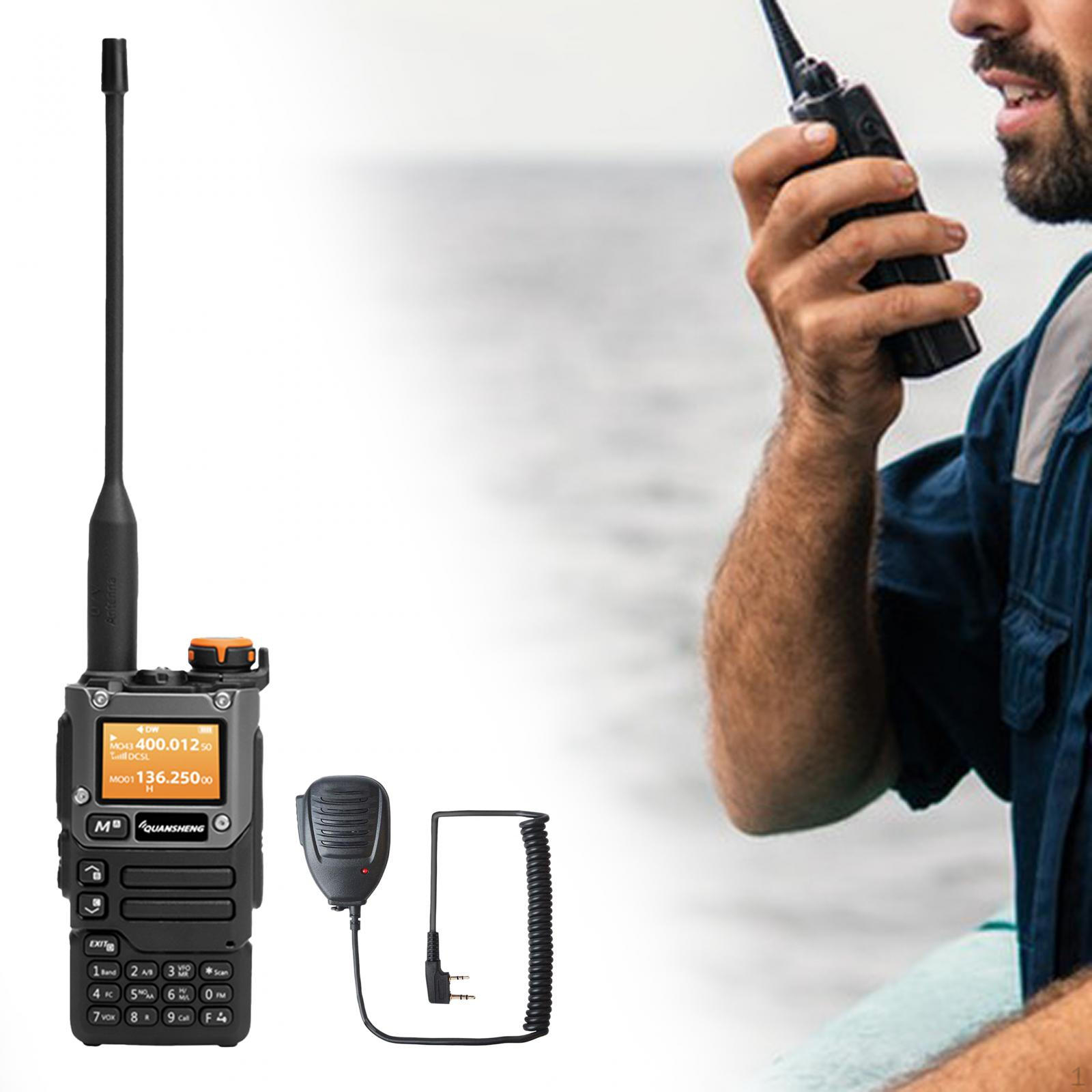 

Two Way Radio Uv-k58 136-174MHz 4-47MHz RX TX Both Vox Handheld Ham with Mic