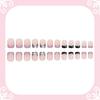 Polka Dot Pattern Press On Nails DIY Nail Art Short Square Nails Fashion Full Cover Nails
