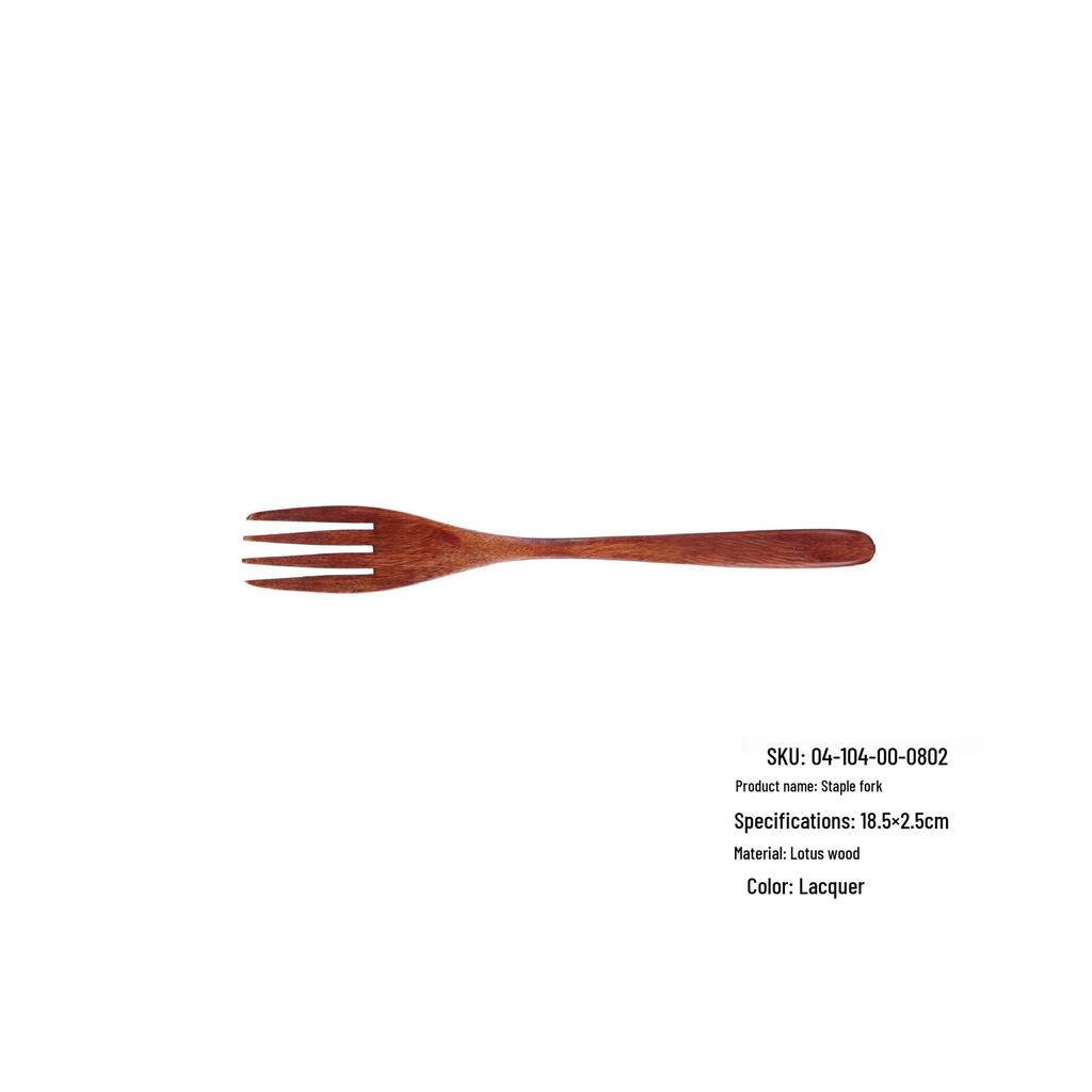 Japanese Korean Wooden Spoon & Chopsticks Set - Portable Tableware for Soup, Rice, and Serving.