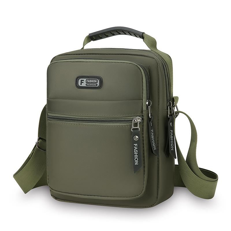 Men's Shoulder Bag Business Leisure Large Capacity Portable Handbag Multi Layer Waterproof Male's Crossbody Bags