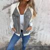 2024 Herbst/Winter Damen Denim Patchwork Raglanärmeljacke - Lässige Mode