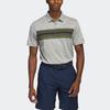 Adidas Chest Graphic Polo Shirt Striped Color Block Golf Short Sleeve Men Polo Shirts Rock-Olive HR7996