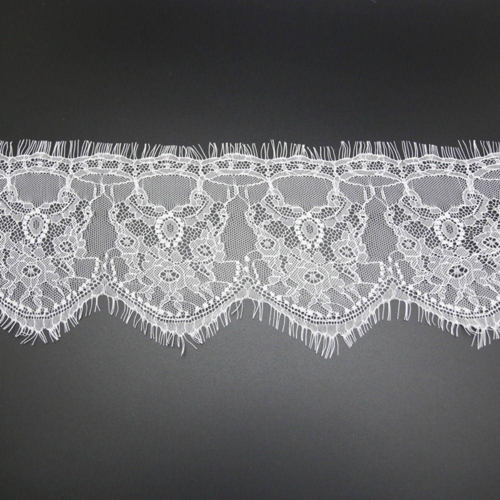 3 metri Tessuto di Pizzo per Ciglia con Motivo Floreale Bordatura Decorativa in Pizzo Nuovo Bordo in Pizzo Floreale Arredamento per la Casa