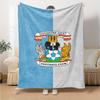 Coventry City Football Club Stemma Bandiera Stampa Coperta in Flanella Morbida Calda Coperta da Divano Letto Soggiorno