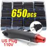 Black Heat Shrink Tube Kit Thermoresistant Tubing Shrink Wire Wrapping Electrical Connection Cable Insulation Sleeves Protecter