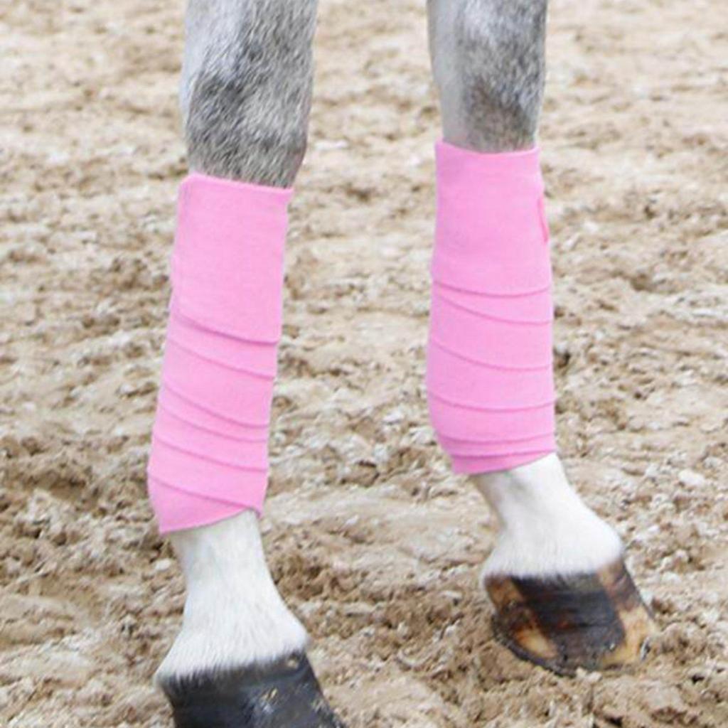 Secure Horse Leg Protector Wraps Set of 4 with Stable Fastening for Equestrian