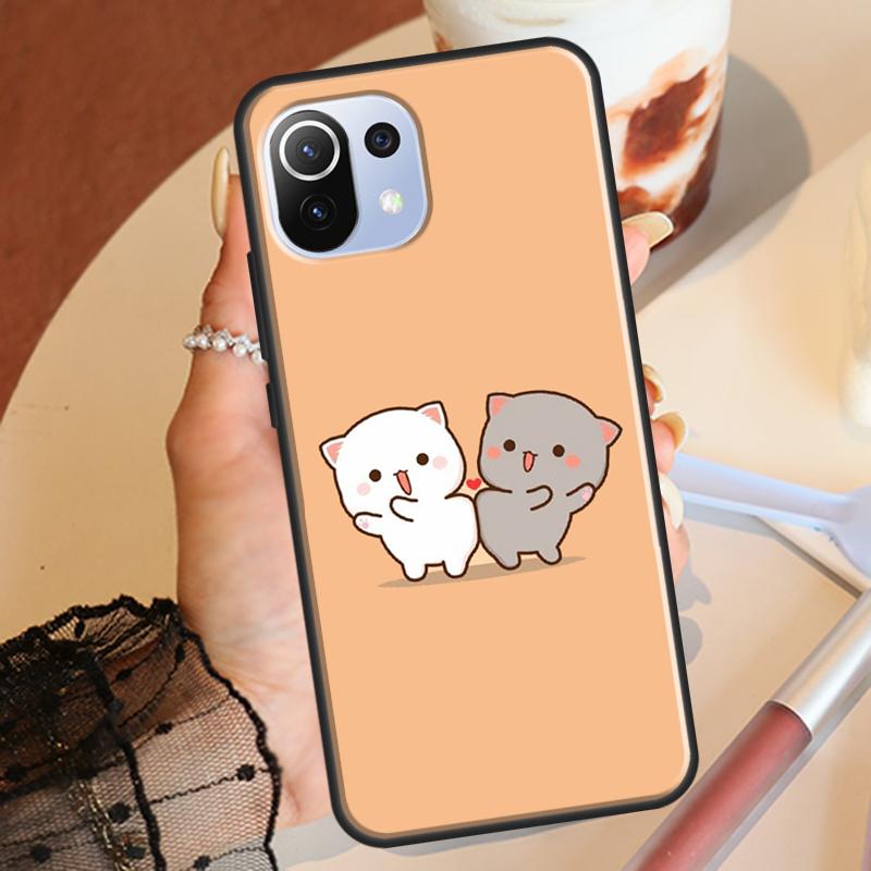 

Чехол с изображением кошек «Персик и Гома» для Xiaomi Mi 11 Lite 9T 10T 11T Pro, чехол для POCO X3 Pro M3 M4 Pro F3 X3 GT POCO M4 Pro