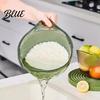Pasta Drainer for Kitchen Multipurpose Rice Washing Bowl with Handle Plastic Colander Basin Quinoa Cleaning Tool Vegetables And Fruits Durable