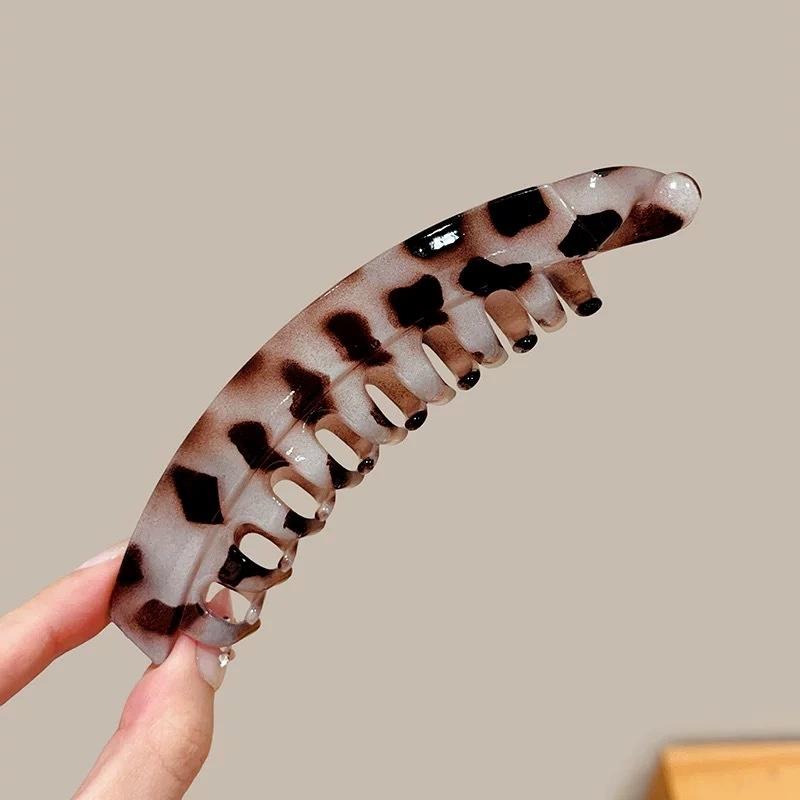 Korea Vintage Lange Haarspangen Einfarbig Bananenclip Damen Haaraccessoires Mode Pferdeschwanz Haarspangen Haarklammern Haarnadeln