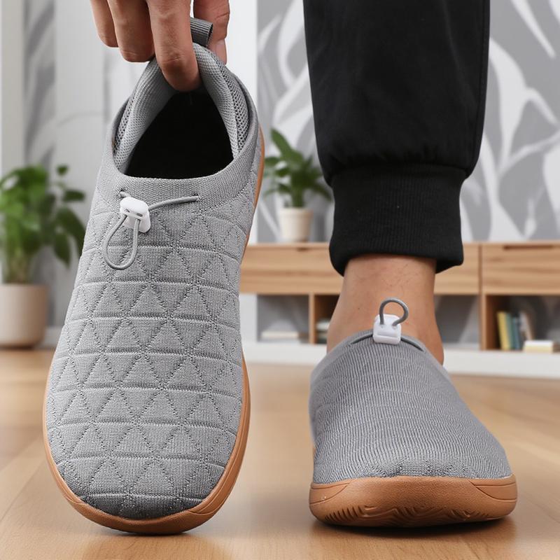 Wide Barefoot Shoes for Mens Breathable Knitted Mesh Walking Sneakers Outdoor Running Zero Drop Casual Sneaker Minimalist Shoes
