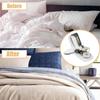 8PCS Padded Comforter Clips Duvet Clips White Blanket Fasteners Prevents Comforters From Moving Inside Duvet Cover