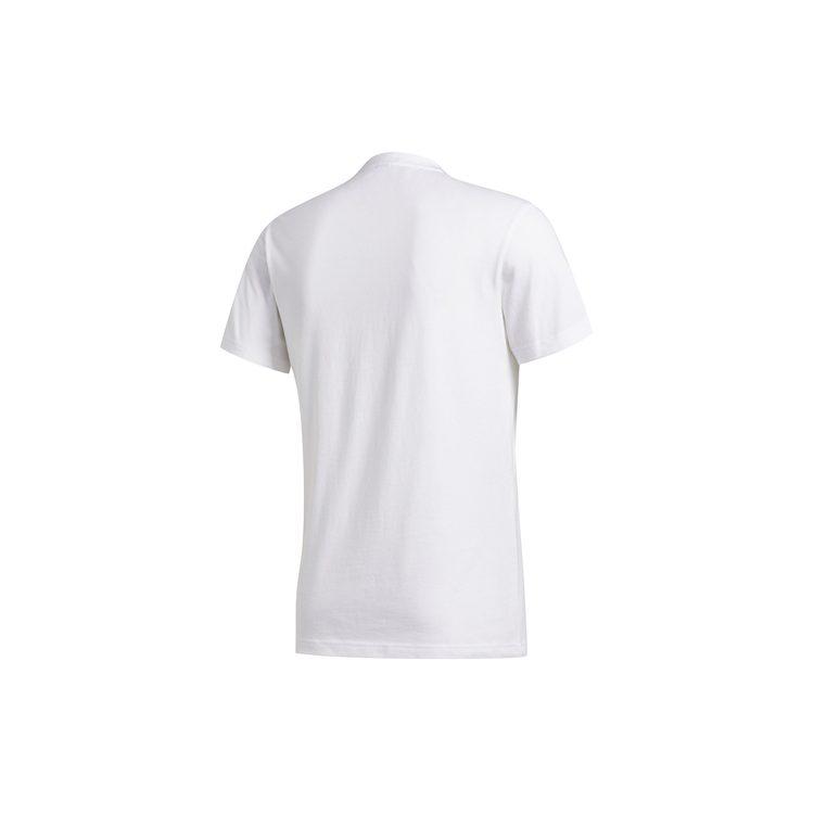 Adidas T Shirts Men's White Crew Neck Moderate Straight Fit FT2823