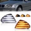 2PCS Front Corner Light Parking Light Turn Signal Light W/LED For 1999 2000 2001 BMW 323i/325i/325xi/330xi/330i/328i E46 Sedan