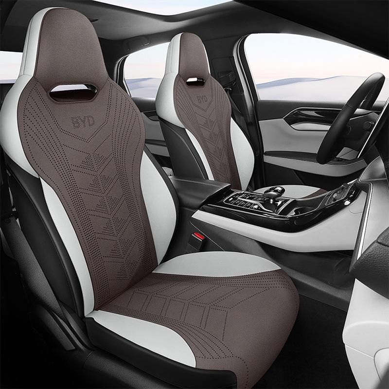BYD Qin Plus Car Seat Cushion - All-Season Suede Breathable Cover