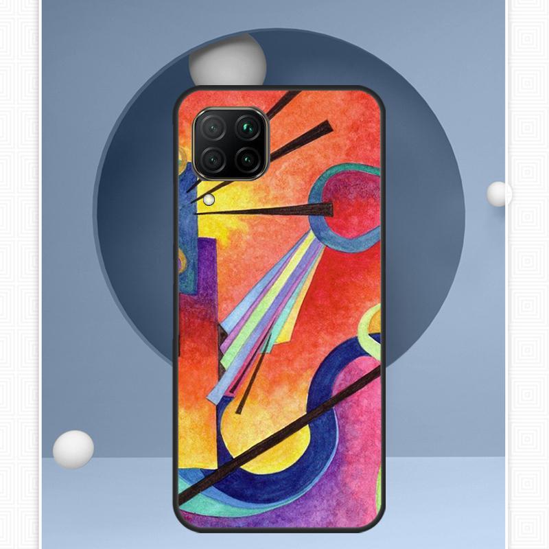 Wassily Kandinsky Abstract Artistic For Huawei Nova 12i 12s 11i 8i Y91 Y60 Y70 Y72 Y90 Y61 9 10 SE P20 P40 Lite P30 P60 Pro Case
