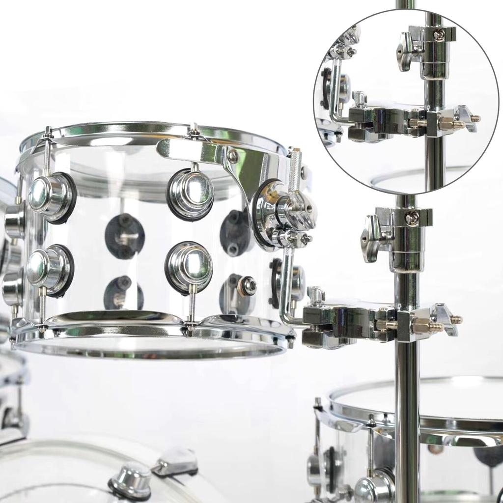 Drum Clamp Adjustable Extension Clip L Rod Mount Clamp Adjustable Cowbell MountIng Bracket Clamp Drum Parts Durable