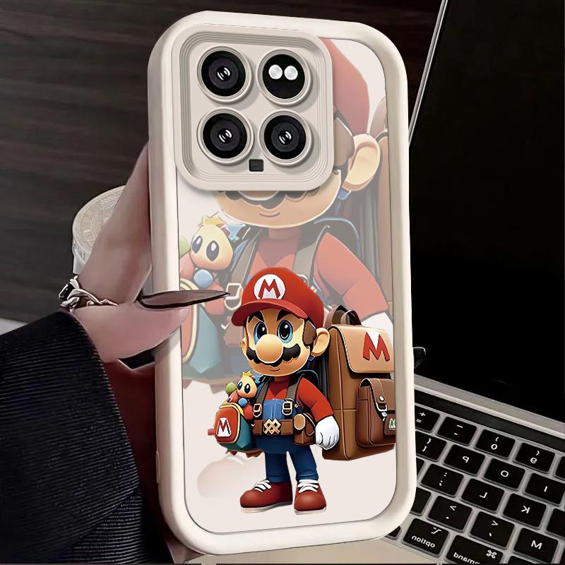 Super M-Marios Bros Case for Xiaomi Mi 14 13 13T 12 12T 11 11T Pro Lite 12X 12S POCO F6 F5 X5 X3 NFC Soft Silicone Cover Funda