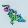 3d-trykte dekorative leker, bevegelige dyreleker med trykk, kreative dekorative ornamenter