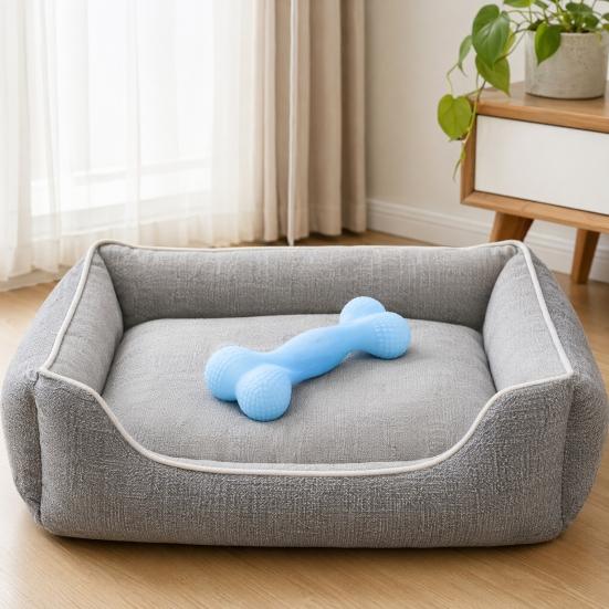 Dog Chew Toy, Soft TPR Teething Bone for Small Dogs, Stain Resistant Deep Teeth Cleaning Stick for Puppy