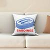 Sardine Fish Retro Seafood Pillow Cover Sofa Couch Cushion Case Creative Workspace Accent Home Decor