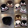 Venom Fashion Knit Cap Casual Streetwear With Acrylic Material For Autumn Winter Warmth