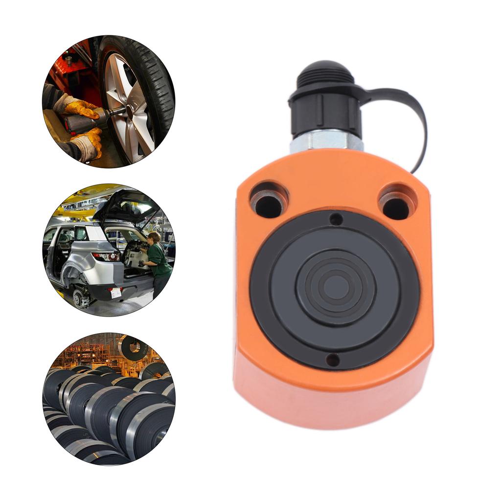 20T Hydraulic Cylinder Jack Mini Hydraulic Ram Multi-Acting Low Profile Lifting Cylinders for Machinery Shipbuilding