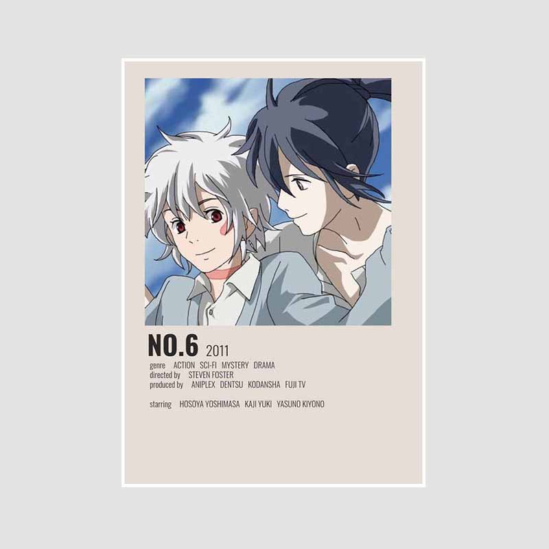 Classic Anime Collection Poster My Hero Academia Spirited Away Retro White Paper Posters Wall Prints Pictures Home Decor Room Decoration Art Painting