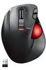 Elecom Mouse Wireless Trackball For Left Hand Only Red Ball 6 Buttons Tilt Function and Right Adopts Gaming Grade Optical Sensor Black (Thumb) (Left
