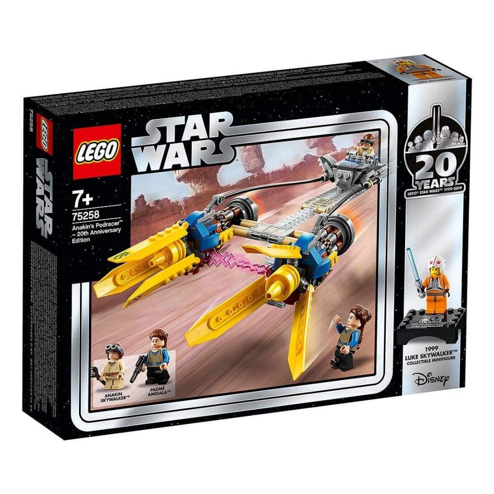 LEGO Star Wars: The Phantom Menace Anakin’s Podracer ? 20th Anniversary Edition 75258 Building Kit, New 2019 (279 Pieces)